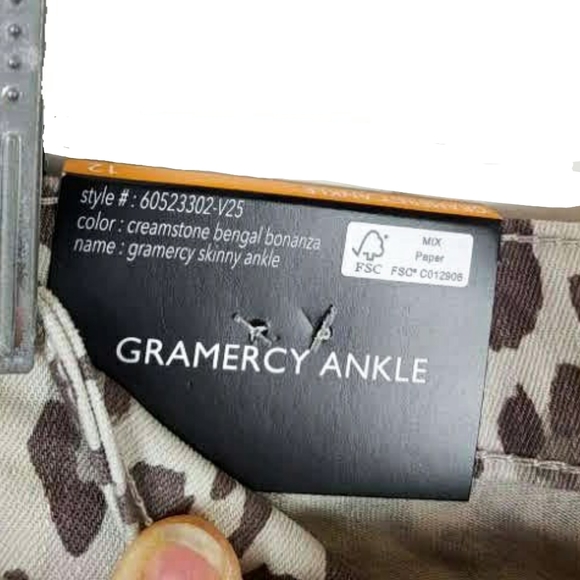 NWT Nine West Gramercy Bengal Wmns 12 Ankle Jeans - Picture 6 of 8